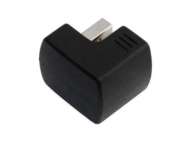 Alt view image 2 of 3 - Chenyang Down Angled USB 2.0 Adapter A Male to Female Extension 90 180 360 Degree Black