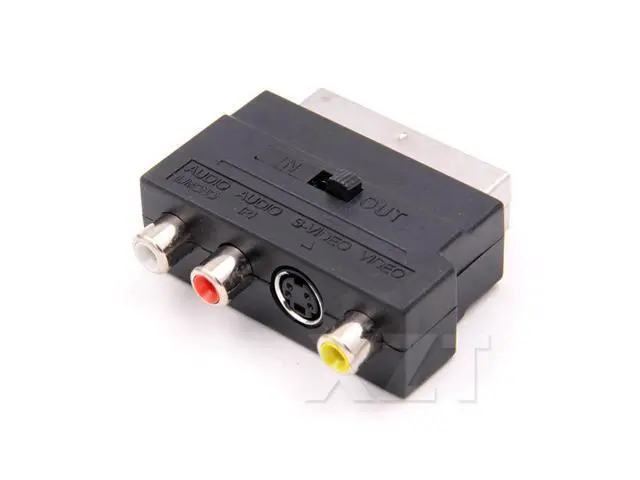 Alt view image 2 of 6 - 10pcs/Lot Hot Selling RGB Scart to Composite RCA S-Video AV TV Audio Adapter