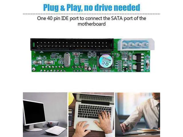 Alt view image 2 of 3 - SATA TO PATA IDE Converter Adapter Plug & Play Module Support 7+15 Pin 3.5/2.5 SATA HDD DVD Adapter, 2 Pack