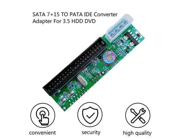Alt view image 3 of 3 - SATA TO PATA IDE Converter Adapter Plug & Play Module Support 7+15 Pin 3.5/2.5 SATA HDD DVD Adapter, 2 Pack