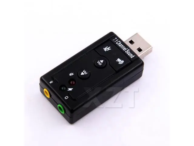 Alt view image 5 of 6 - AT FOR Mic Speaker Audio Headset Microphone USB 2.0 3.5mm Jack Converter External USB AUDIO SOUND CARD ADAPTER VIRTUAL 10PCS