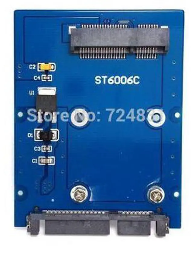 Main image of Slim Type Mini PCI-E mSATA SSD to 2.5" SATA 3.0 22pin HDD Adapter Hard Disk PCBA