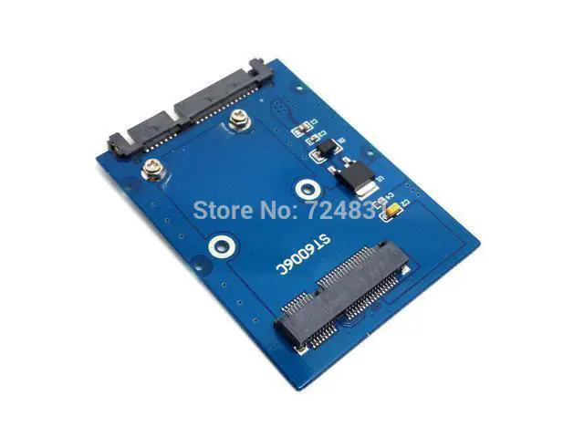 Alt view image 3 of 3 - Slim Type Mini PCI-E mSATA SSD to 2.5" SATA 3.0 22pin HDD Adapter Hard Disk PCBA