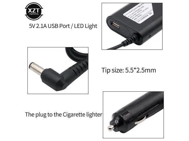 Alt view image 6 of 6 - Multi-type 90W Universal Laptop Power Adapter Charger For ACER/HP/DELL/Samsung/Lenovo/Asus 19V 4.74A with USB 2A for SmartPhone