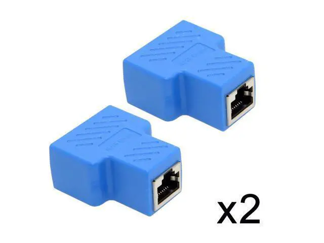 Alt view image 2 of 3 - CalbeCC RJ45 Cat6 8P8C STP UTP Plug To Dual RJ45 Splitter Network Ethernet Switcher Adapter Converter with Shield 2pcs