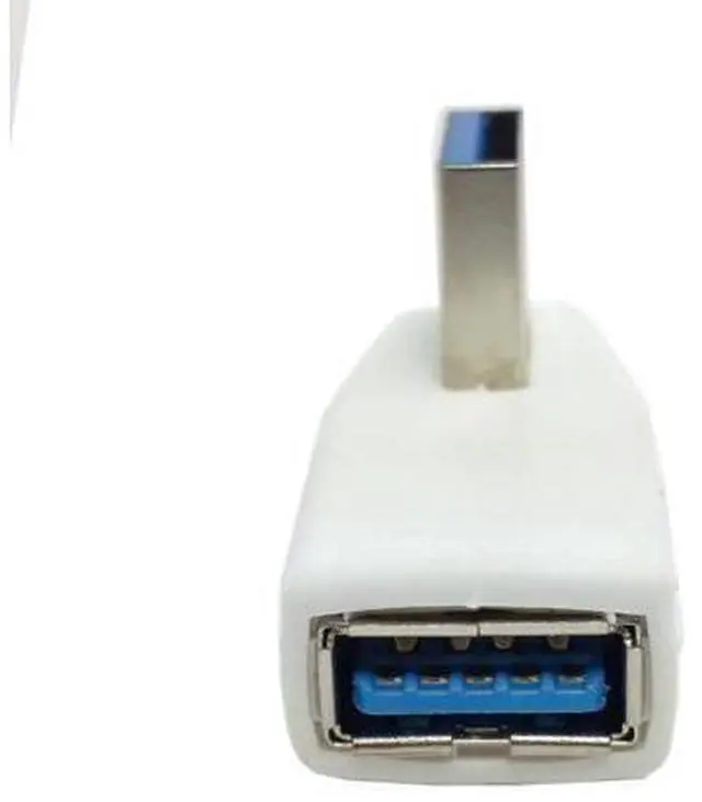 Alt view image 4 of 4 - CYDZ White 90D USB 3.0 Male to Female Vertical Left Angled Adapter for Retina Mac-Book