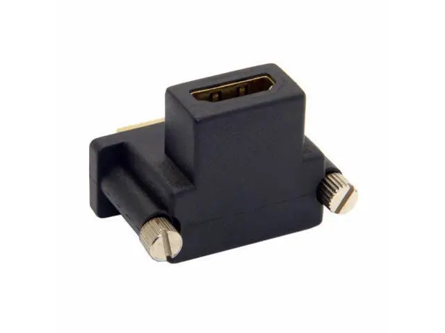 Alt view image 4 of 7 - NGFF DVI Male to HDMI-compatible Female Adapter 90 Degree Up Angled for Computer & HDTV & Graphics Card
