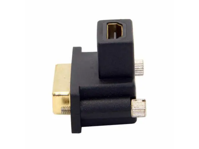 Alt view image 7 of 7 - NGFF DVI Male to HDMI-compatible Female Adapter 90 Degree Up Angled for Computer & HDTV & Graphics Card