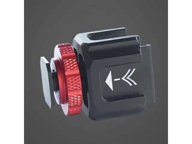 Alt view image 4 of 4 - Five-Head Cold Shoe Mount Extension Bracket Base Camera Fill Light Mic Monitor Flash Adapter