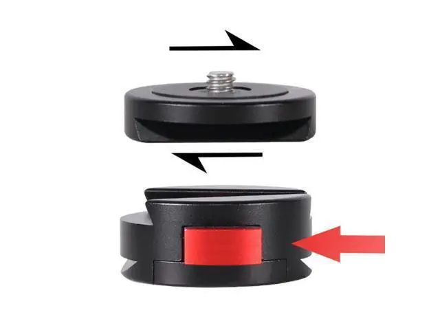 Alt view image 2 of 4 - Arca Quick Release Plate Screw Adapter Mount Head Ball Head for Camera