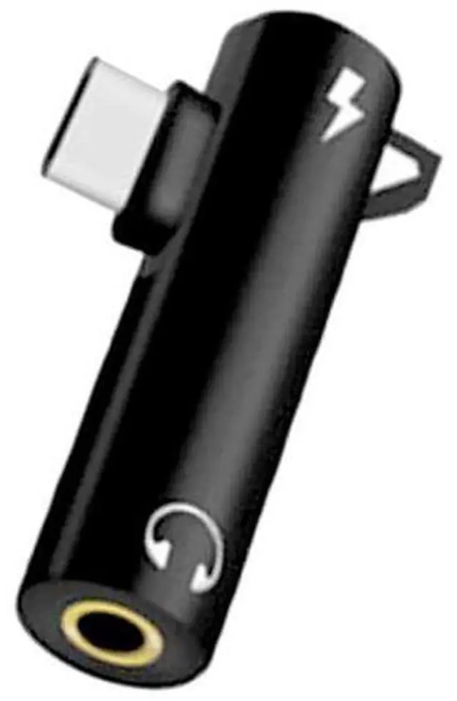 Main image of Type-C Audio Adapter Hook Call Music Charging 2-in-1 3.5mm Round Hole Earphone Converter