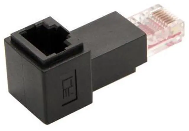 Main image of CYDZ 90 Degree Up Angled 8P8C FTP STP UTP Cat 5e Male to Female Lan Ethernet Network Extension Adapter