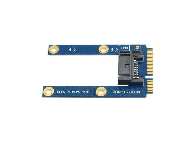 Alt view image 3 of 4 - CYDZ 50mm Mini PCI-E mSATA SSD to Flat SATA 7pin Hard Disk Drive PCBA Extension Adapter