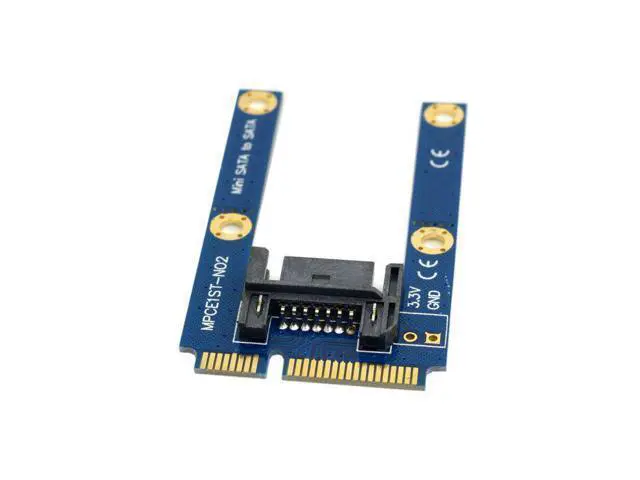 Alt view image 4 of 4 - CYDZ 50mm Mini PCI-E mSATA SSD to Flat SATA 7pin Hard Disk Drive PCBA Extension Adapter