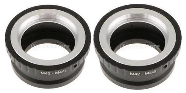 Main image of 2 pcs Lens Mount Adapter for M42 to Olympus E-P Micro Four Thirds M 4/3 Camera M42 Lens adapter allows for Olympus E-P