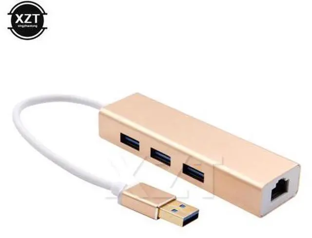 Main image of 1pcs USB 3.0 to RJ45 Lan Card Gigabit Ethernet Network Adapter 3 Port HubLan Network Port Card For Windows XP 7 8/Mac OS Adapter