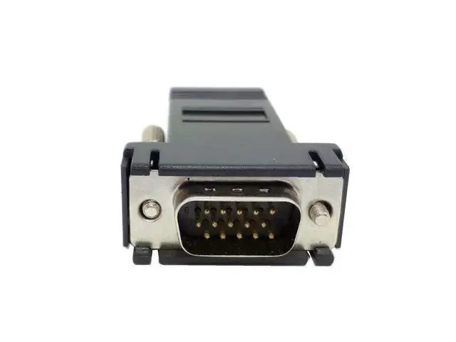 Alt view image 5 of 7 - NGFF 2pcs/lot VGA RGB 15pin Extender Male To LAN CAT5 CAT5e RJ45 Ethernet Female Adapter Black