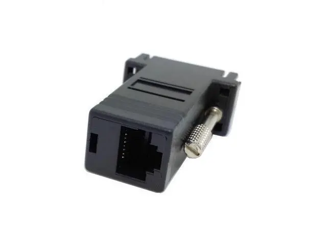 Alt view image 6 of 7 - NGFF 2pcs/lot VGA RGB 15pin Extender Male To LAN CAT5 CAT5e RJ45 Ethernet Female Adapter Black