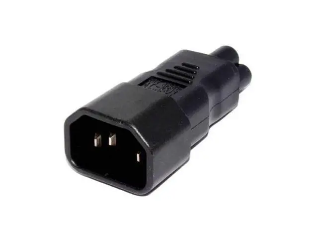 Alt view image 4 of 7 - CYDZ IEC 320 Socket C14 to Cloverleaf Plug Micky C5 Straight Extension Power Adapter