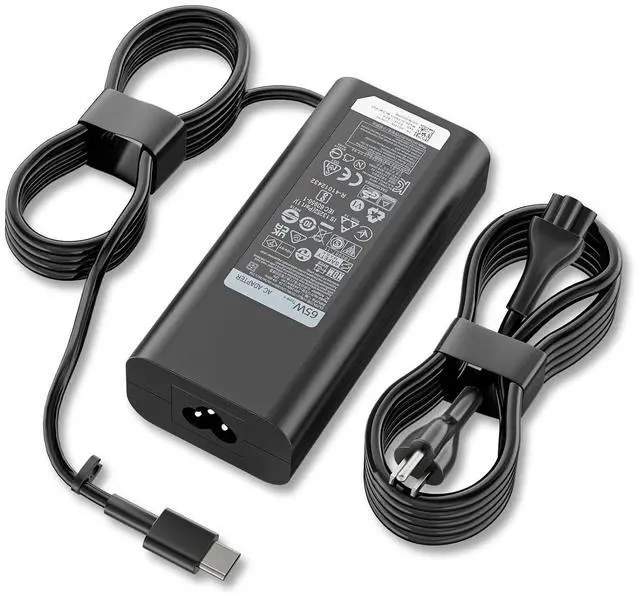 Main image of 65W 45W Type C Power Adapter Fit for Dell XPS Latitude Inspiron Chromebook | 65W/45W PD Fast Charging | Smart Temperature Control | Wide Compatibility | Compact Design | Multiple Protection