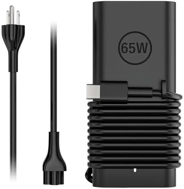 Main image of 65W 45W Type-C Laptop Charger Fit for Dell Latitude Inspiron Chromebook XPS | 65W/45W PD Fast Charging | Smart Temperature Control | Wide Compatibility | Compact Design | Multiple Protection