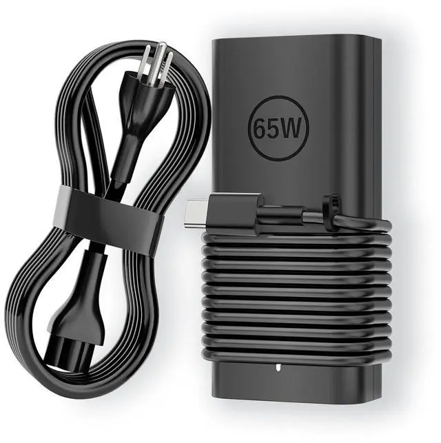 Main image of 65W 45W USB C Laptop Charger Fit for Dell Latitude XPS Chromebook Inspiron | Reinforced Power AC Adapter, Universal Type C Cord, Overheat Protection, Fast Charging, For Latitude 5000 7000 2 in 1 USB-C