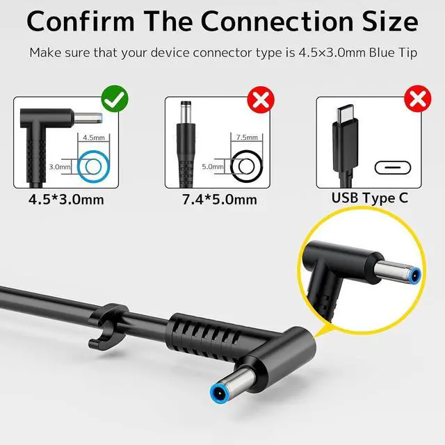 Alt view image 2 of 7 - AC Adapter 230W Fit for HP Omen Victus Pavilion Zbook Gaming Laptop Charger | 19.5V 11.8A Fast Charging, 200W For Omen Victus Pavilion 15 16 17 Fury Envy, M41303-001 M85389-001 TPN-LA10 Power Supply C