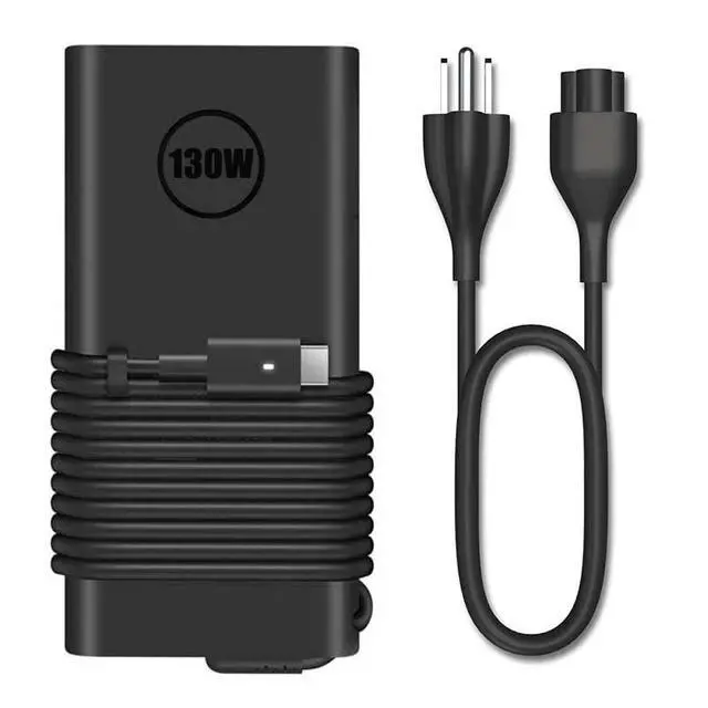 Alt view image 2 of 5 - 130W USB C Laptop Charger | Fit for Dell XPS 15 17 2in1 9575 9500 9700 Precision 5570 5560 5550 5530 5760 5750 3560 Type C Power Cord