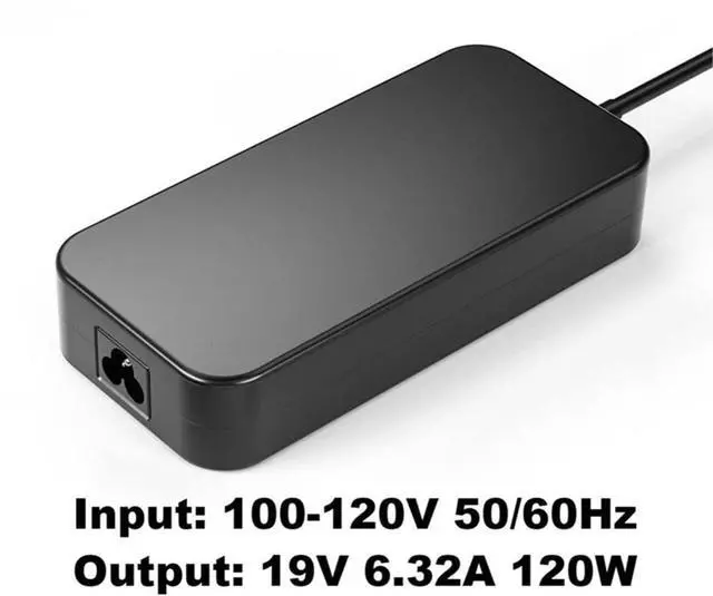 Alt view image 4 of 6 - 120W AC Charger 5.5x2.5mm Fit for ASUS 19V 6.32A AC Adapter | Compatible with ASUS GL551 GL551J GL552 GL552V GL752 G550JK,G53JW FX504 Laptop
