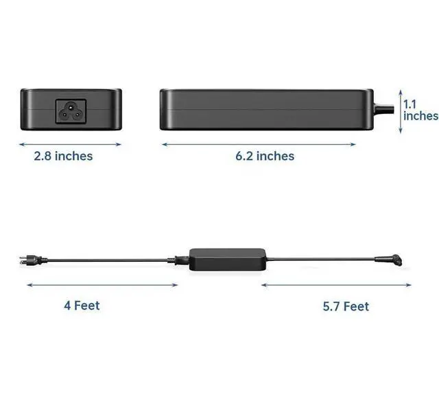Alt view image 5 of 6 - 120W AC Charger 5.5x2.5mm Fit for ASUS 19V 6.32A AC Adapter | Compatible with ASUS GL551 GL551J GL552 GL552V GL752 G550JK,G53JW FX504 Laptop