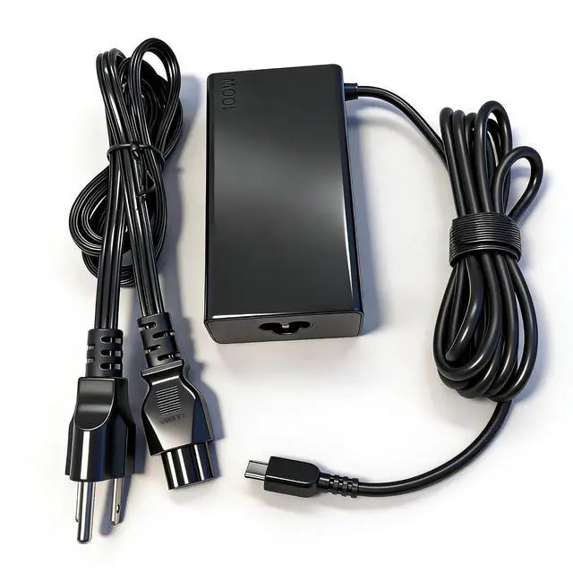 Alt view image 2 of 5 - 100W USB Type C AC Adapter | Fit ADL100YCC3A YDC3A YLC3A 4X21M37465, Yoga ThinkPad ThinkBook IdeaPad Legion Type-C 100W 20V5A Lenovo PD charger