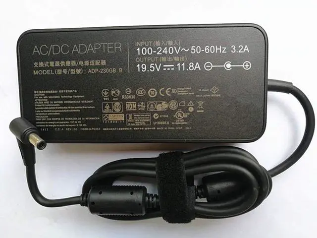 Alt view image 4 of 5 - 230W 6.0×3.7mm Charger Fit for ASUS ROG Strix Zephyrus Laptop | Compatible ADP-230GB B, Asus Rog Strix G512 GL531 G702 GL731 G712 GL504GS GL504GV, Zephyrus GM501 GU502 GX502 M15 S15 Laptop