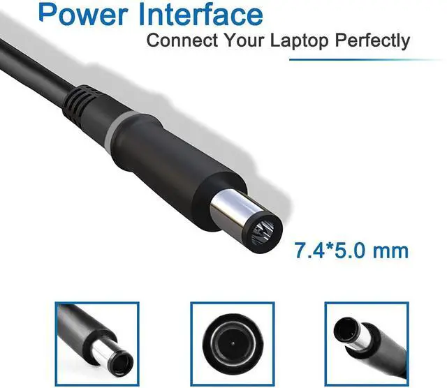 Alt view image 2 of 5 - 240W 7.4×5.0mm AC Charger Fit for Dell Alienware Gaming Laptop