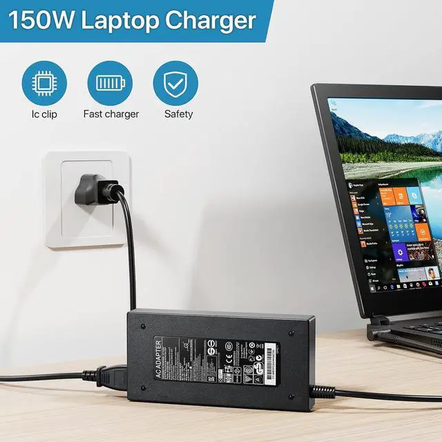 Alt view image 5 of 5 - 150W AC Charger 4.5x3.0mm for HP TPN-DA09 OMEN ZBook Gaming Laptop | Fit TPN-DA03 TPN-CA11 ADP-150XB B, OMEN15-ce Pavilion15-bc ZBook15 G5 Studio G4 Victus15 4.5×3.0mm 150W HP gaming charger