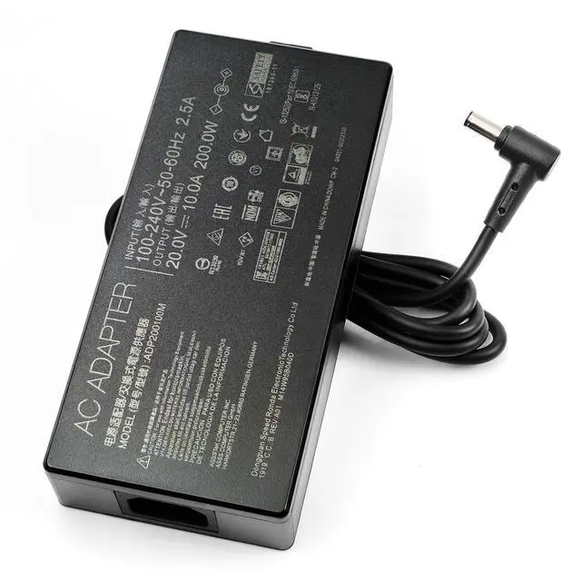 Alt view image 2 of 6 - 200W 6.0×3.7mm AC Charger Fit for ASUS ROG Zephyrus TUF Gaming, ADP-200JB D | Fit for ADP-200JB D A20-200P1A, FX506HM FX516PR GA503QM G513QE UX6404VI UX7602ZM 200W 20V10A ASUS gaming charger