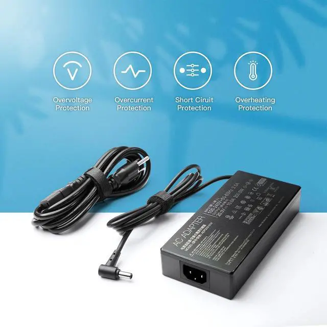 Alt view image 5 of 6 - 200W 6.0×3.7mm AC Charger Fit for ASUS ROG Zephyrus TUF Gaming, ADP-200JB D | Fit for ADP-200JB D A20-200P1A, FX506HM FX516PR GA503QM G513QE UX6404VI UX7602ZM 200W 20V10A ASUS gaming charger