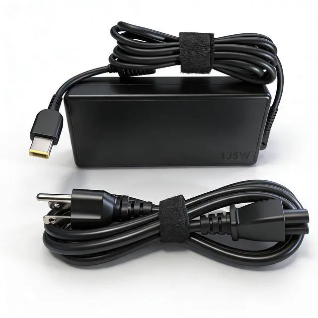 Main image of 135W Power Adapter Compatible with Lenovo Docking Station 40AN0135US | Thunderbolt 4 3/Thunderbolt 3 Essential Dock Gen 1 2/ThinkPad Hybrid USB-C with USB-A Dock 40AF0135US 135W Power Cord