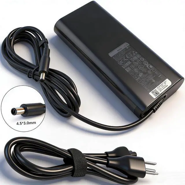 Alt view image 3 of 5 - 130W 4.5×3.0mm Charger for Dell XPS 15 Precision Laptop AC Adapter | Compatible HA130PM130 DA130PM130 Xps 15 7590 9530 9550 9560 9570Precision M3800 5510 5520 5530 5540