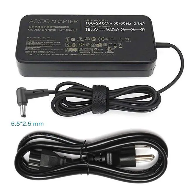 Alt view image 5 of 6 - 180W 19.5V 9.23A Charger for ASUS ROG, ADP-180MB F 5.5×2.5mm Adapter | Compatible with ASUS ROG G751J G750JM ZX50J N56VB gaming notebooks
