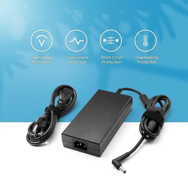 Alt view image 5 of 6 - 230W Charger Fit for MSI GS66 GS65 GS76 GS75 WS65 WS66 WS75 WS76 | Compatible A17- A17-230P1A ADP-230EB T 5.5×2.5mm 230W 19.5V11.8A MSI laptop charger