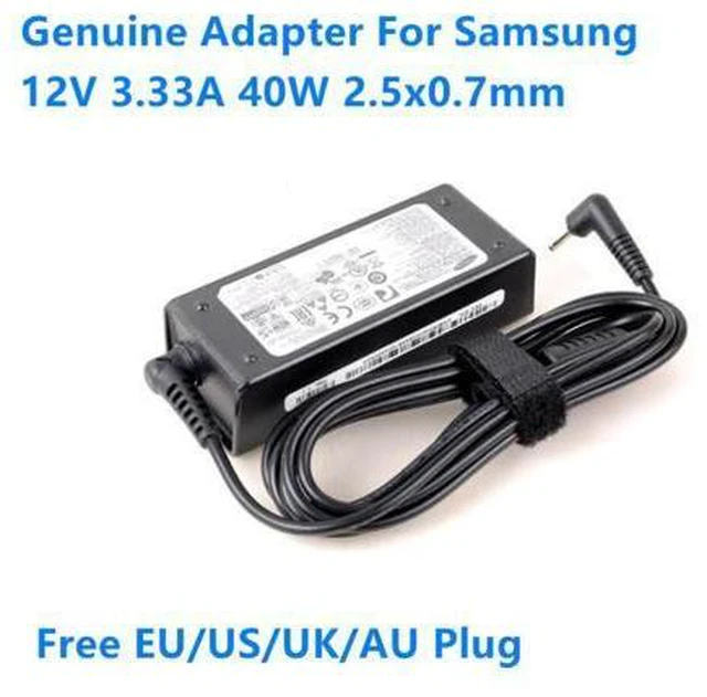 Main image of 12V 3.33A 40W AD-4012A A12-040N1A Power Supply AC Adapter For SAMSUNG XE700T1C-A02 XE500T1C-A01 Series Laptop Charger