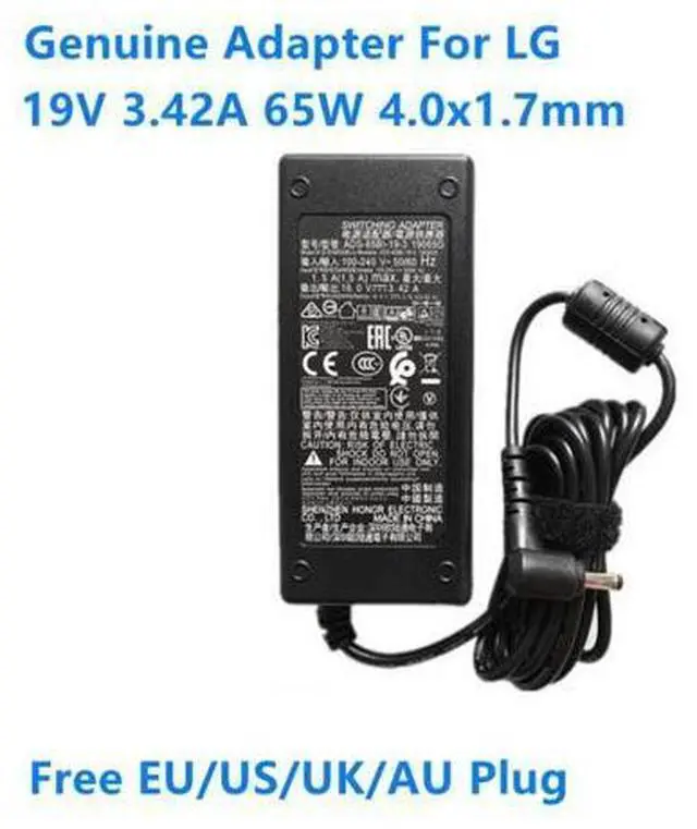 Main image of ADS-65BI-19-3 19065G 19V 3.42A 65W 4.0x1.7mm AC Switching Adapter For LG Laptop Power Supply Charger