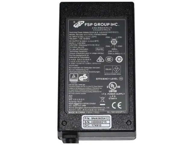 Alt view image 2 of 2 - 24V 2.5A 2A 60W 4PIN FSP FSP060-DAAN2 Power Supply AC Adapter For H00000901 HU10142-16137 Laptop Charger