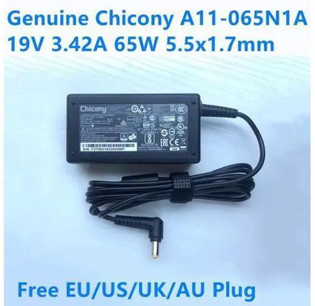 Main image of 19V 3.42A 65W Chicony A11-065N1A CPA09-A065N1 AC Power Adapter For ACER S3-951 E1-522-5460 ADP-65VH F Laptop Charger