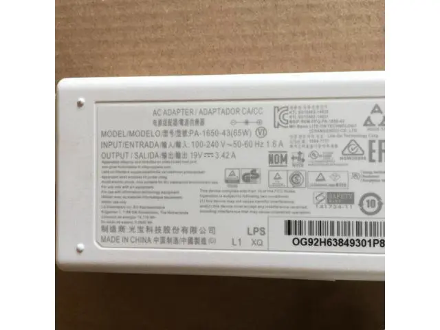 Alt view image 2 of 2 - PA-1650-43 19V 3.42A 65W Laptop Power Adapter Charger For LG Gram 13Z 15Z970 14Z970 14Z950 15Z975 13Z975 15Z980 15Z96