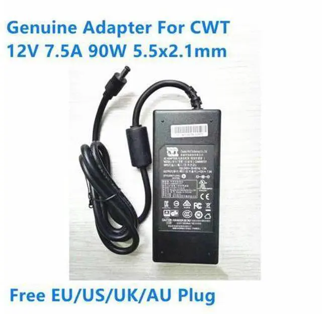 Main image of CWT 12V 7.5A 90W 5.5x2.1mm CAM090121 Power Supply AC Adapter For Hikviison Power Charger