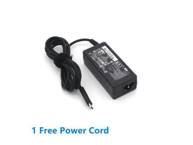 Alt view image 2 of 2 - 15V 3A 45W TYPE-C TPN-CA01 TPN-LA07 Power Supply AC Adapter For HP TPN-CA02 844205-850 PA-1450-33HP USB-C Laptop Charger