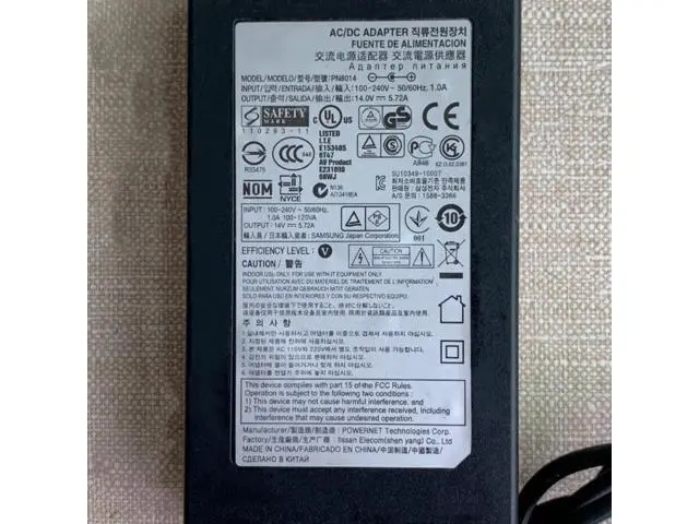 Alt view image 2 of 2 - 14V 5.72A 80W PN8014 AC/DC Power Adapter For SAMSUNG TA750 S27A950D BN44-00455A LT27A950 LT27A750 LCD Monitor Charger