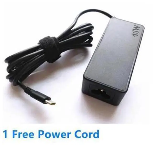 Alt view image 2 of 2 - 45W AC Adapter Charger 5V 2A 9V 2A 15V 3A 20V 2.25A For Lenovo ThinkPad ADLX45YLC3A ADLX45YLC3D USB Laptop Power Supply
