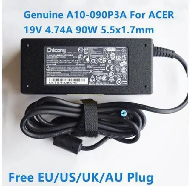 Main image of 19V 4.74A 90W 5.5x1.7mm Chicony A10-090P3A ADP-90CD DB AC Adapter Charger For Acer ASPIRE V3-571G V5-573PG 4741G 4752G